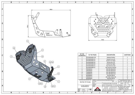 Skid Plate - Honda Transalp 750 2022-2024